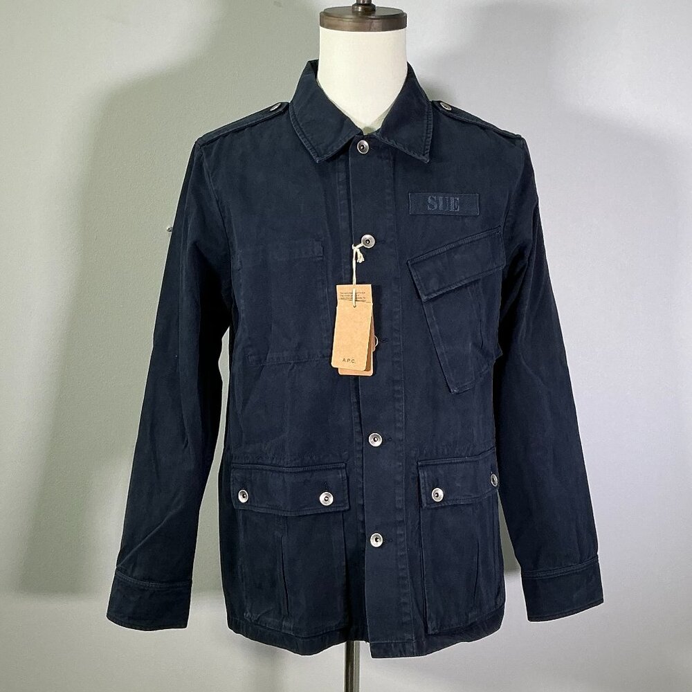 A.P.C. Sideways  Men's Size M Navy Blue Jacket NWT